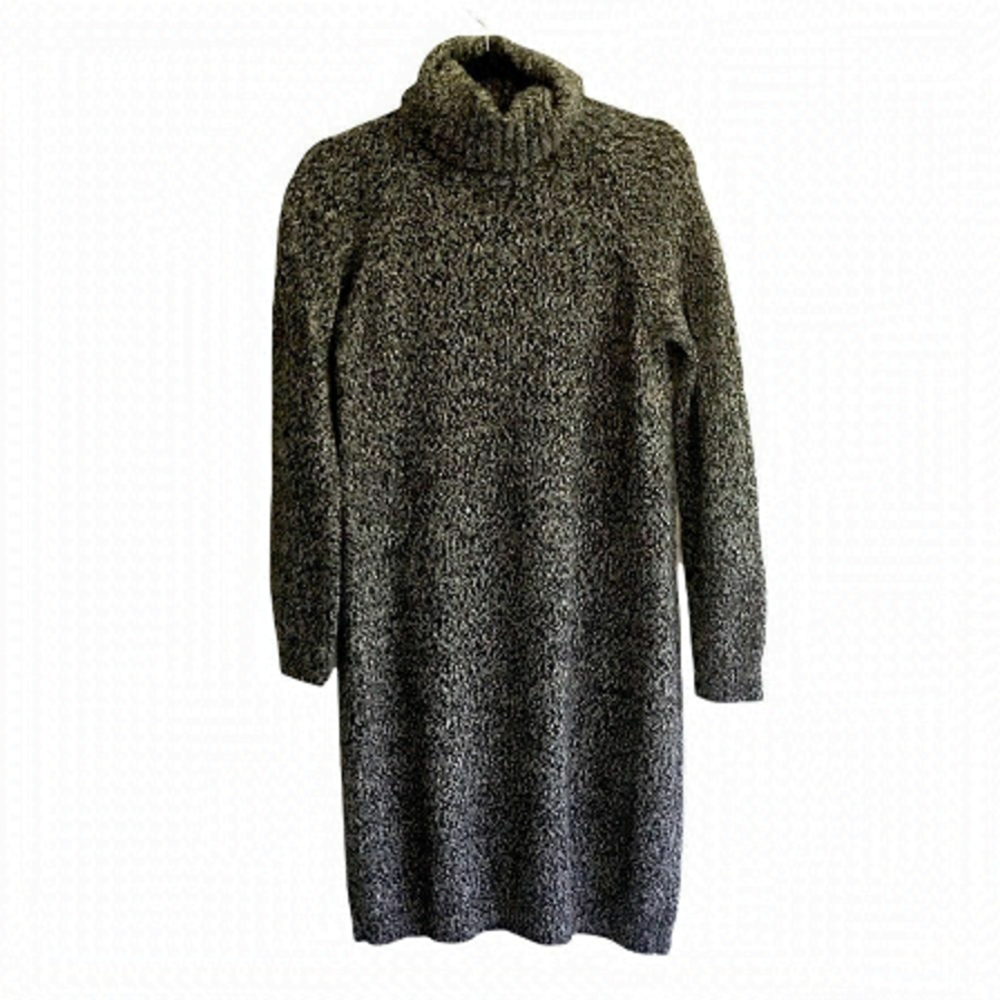 HOBBS London Cotton Knit Turtleneck Midi Sweater Dress 6